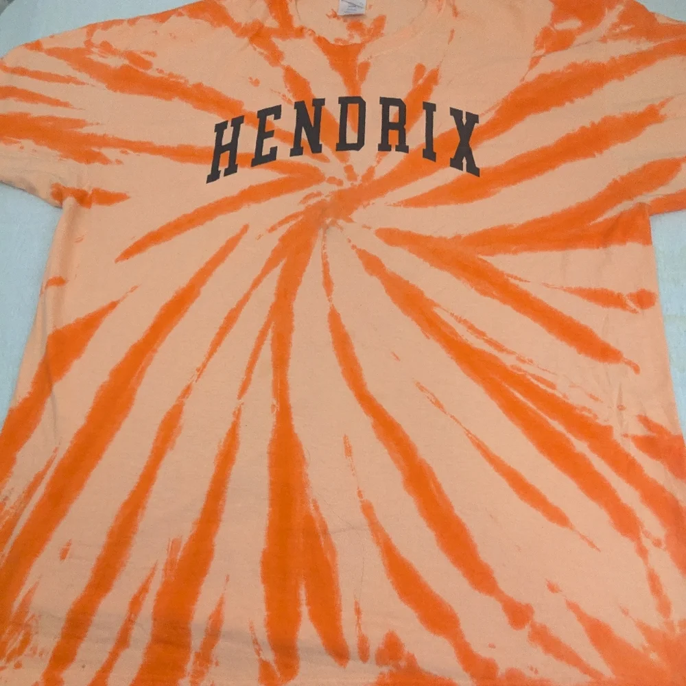 Jimi Hendrix Orange & White Swirl Tie Dye Tee XL